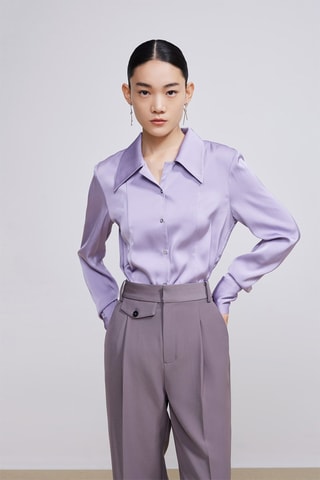 Chemisier slim - Violet