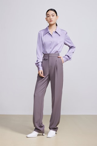 Chemisier slim - Violet
