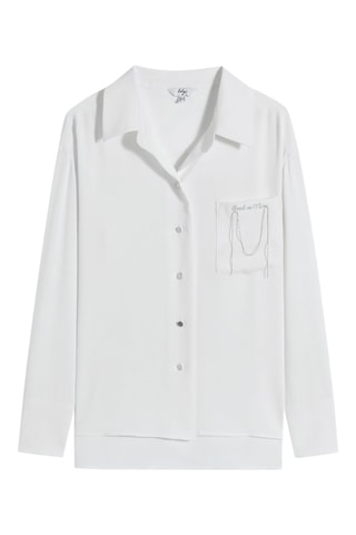 Chemisier relaxed - Blanc