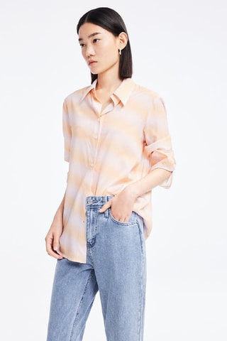 Chemisier en soie - Orange clair