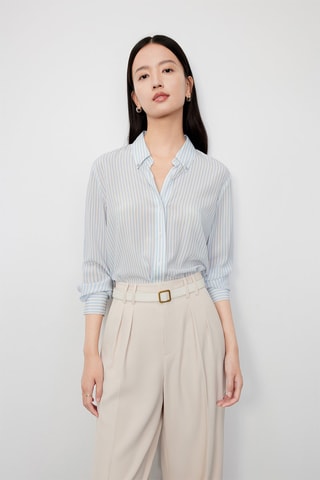 Chemise en soie de mûrier Ciel