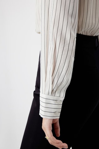 Chemise en soie de mûrier Blanc