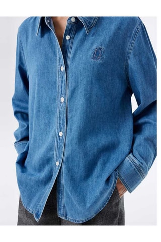 Chemise en jean Bleu