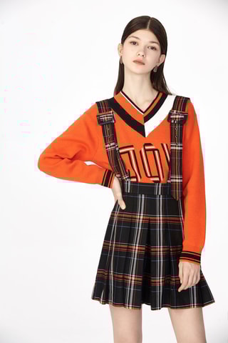 Salopette Orange et noir