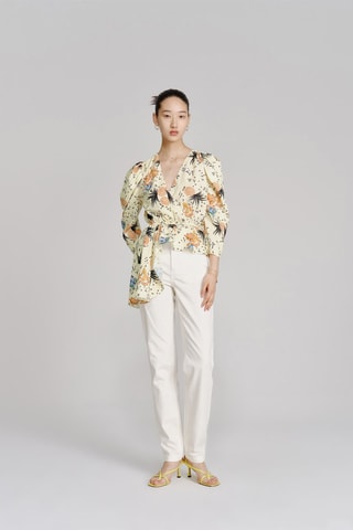 Blouse asymétrique Crème