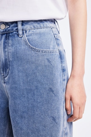 Short en jean - Bleu