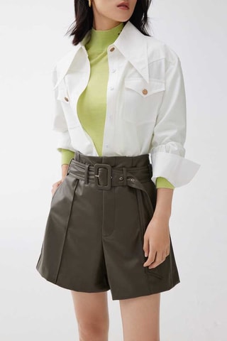 Short taille haute Vert