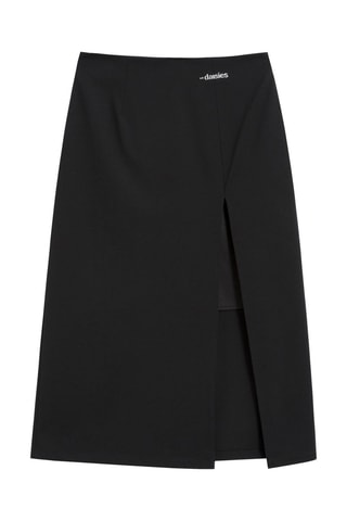 Jupe droite taille haute - Noir