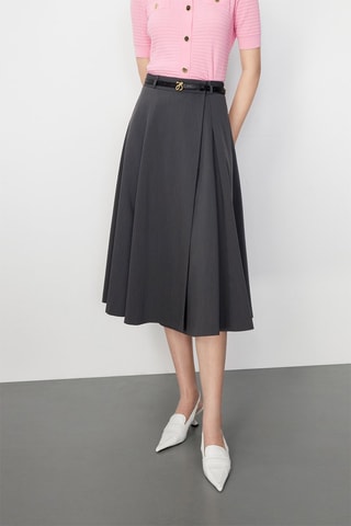 Jupe patineuse Gris foncé