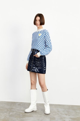 Minijupe Bleu grec