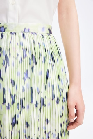 Jupe plissée taille haute - Vert d'eau