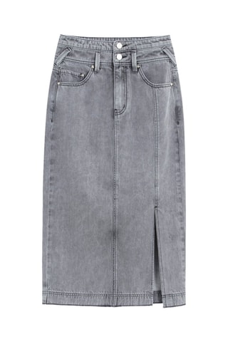 Jupe en jean - Gris