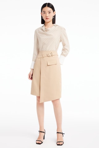 Jupe asymétrique - Beige