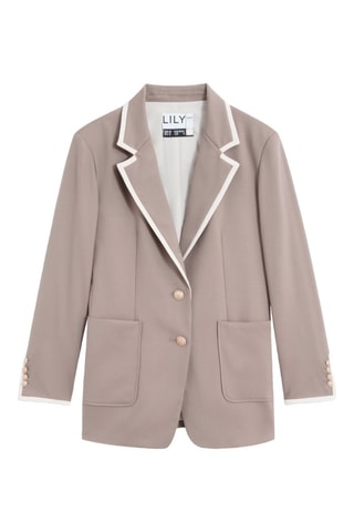 Blazer en laine - Gris clair