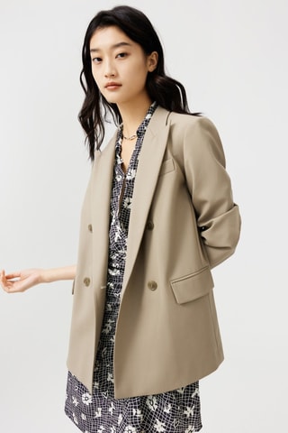 Blazer en laine - Taupe