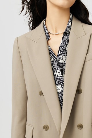 Blazer en laine - Taupe