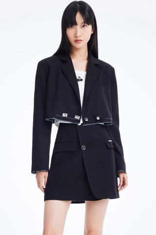 Korte Blazer - Zwart
