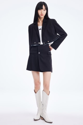 Korte Blazer - Zwart