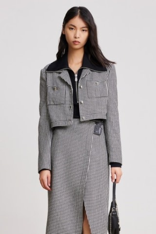 Blazer court - Noir et blanc