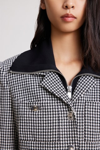Blazer court - Noir et blanc