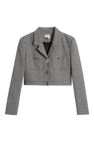 Blazer court - Noir et blanc