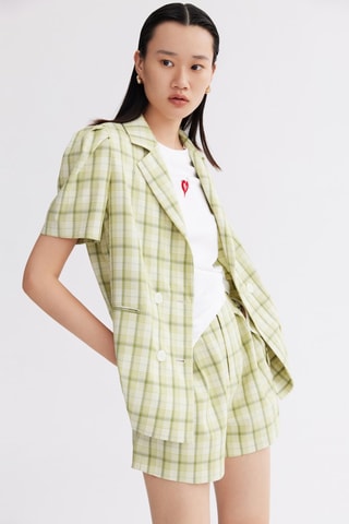 Blazer - Groen en wit