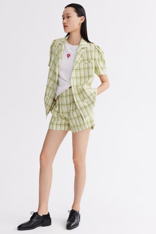 Blazer - Groen en wit