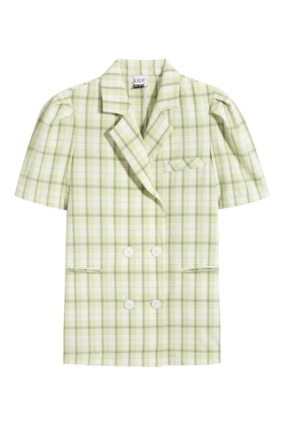 Blazer - Groen en wit