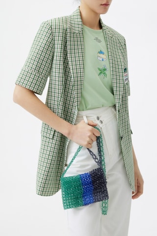 Blazer - Groen en wit