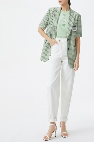 Blazer - Groen en wit