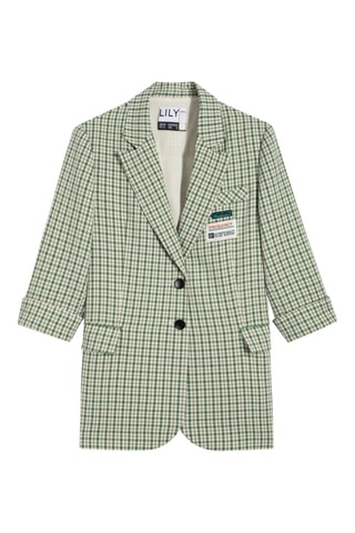 Blazer - Groen en wit