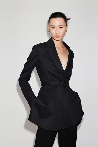 Blazer en laine - Noir