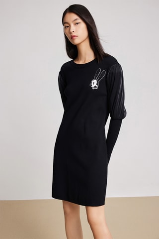 Vestido direito - Preto