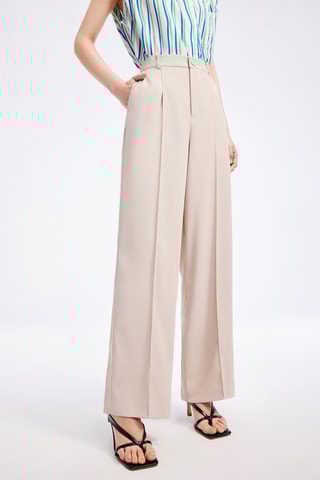 Pantalon wide legs - Beige