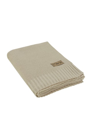 Manta de fibras de bambu Hug - Bege - 80 x 110 cm