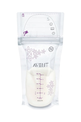 25 saquetas de conservação leite materno sem BPA - 180 ml