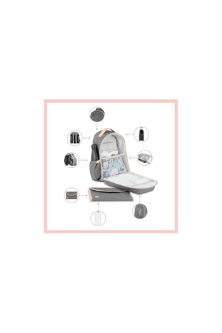 Sac à dos à langer Le Pyla - 17 l - Gris