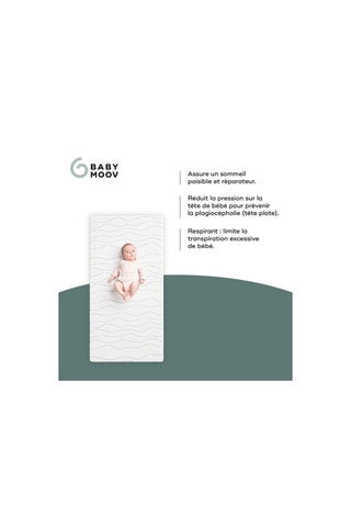  Matelas ergonomique Cosy'Lite Haute densité - 60 x 120 cm 