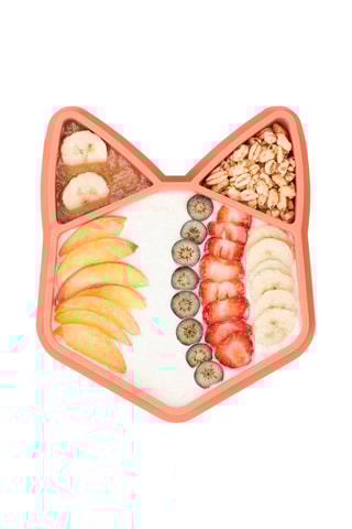 Prato em silicone sem BPA  Renard Isy’Plate - 3 compartimentos - A partir dos 4 meses
