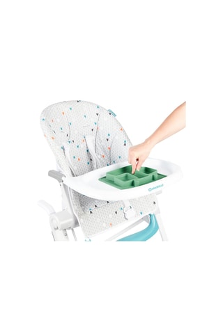 Prato antiderrapante em silicone sem BPA - 3 compartimentos - A partir dos 6 meses