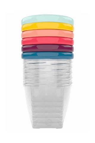 6 boiões graduados sem BPA Babybols - 6 x 250 ml