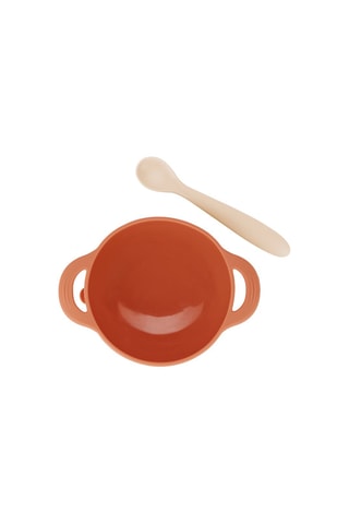 Coffret refeição em silicone sem BPA Raposa Tast'Isy - 2 peças - Dos 15 aos 24 meses