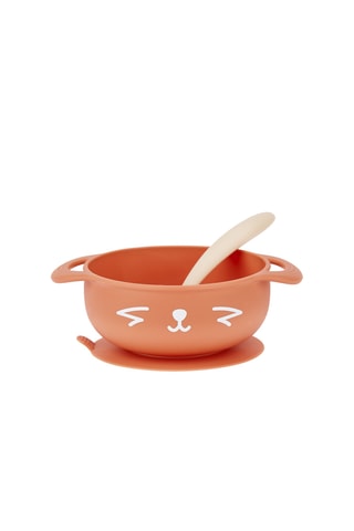 Coffret refeição em silicone sem BPA Raposa Tast'Isy - 2 peças - Dos 15 aos 24 meses