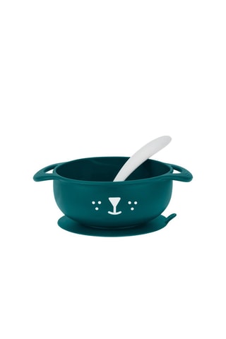 Coffret refeição em silicone sem BPA Cão Tast'Isy - 2 peças - Dos 15 aos 24 meses