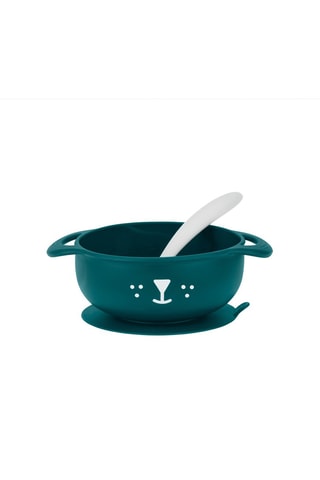 Coffret refeição em silicone sem BPA Cão Tast'Isy - 2 peças - Dos 15 aos 24 meses