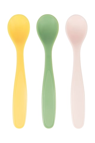 3 cuillères souples sans BPA - 14 x 2,5 cm
