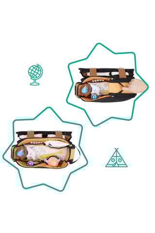 Organisateur de poussette Easy Travel - 25 x 35 x 7 cm - Noir