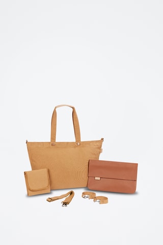 Tote bag et pochette - Marron et camel