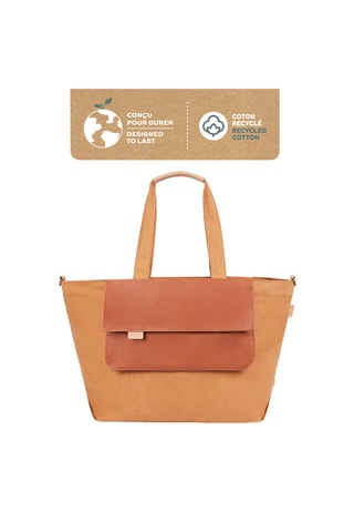 Tote bag et pochette - Marron et camel