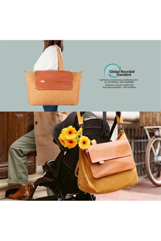 Tote bag et pochette - Marron et camel